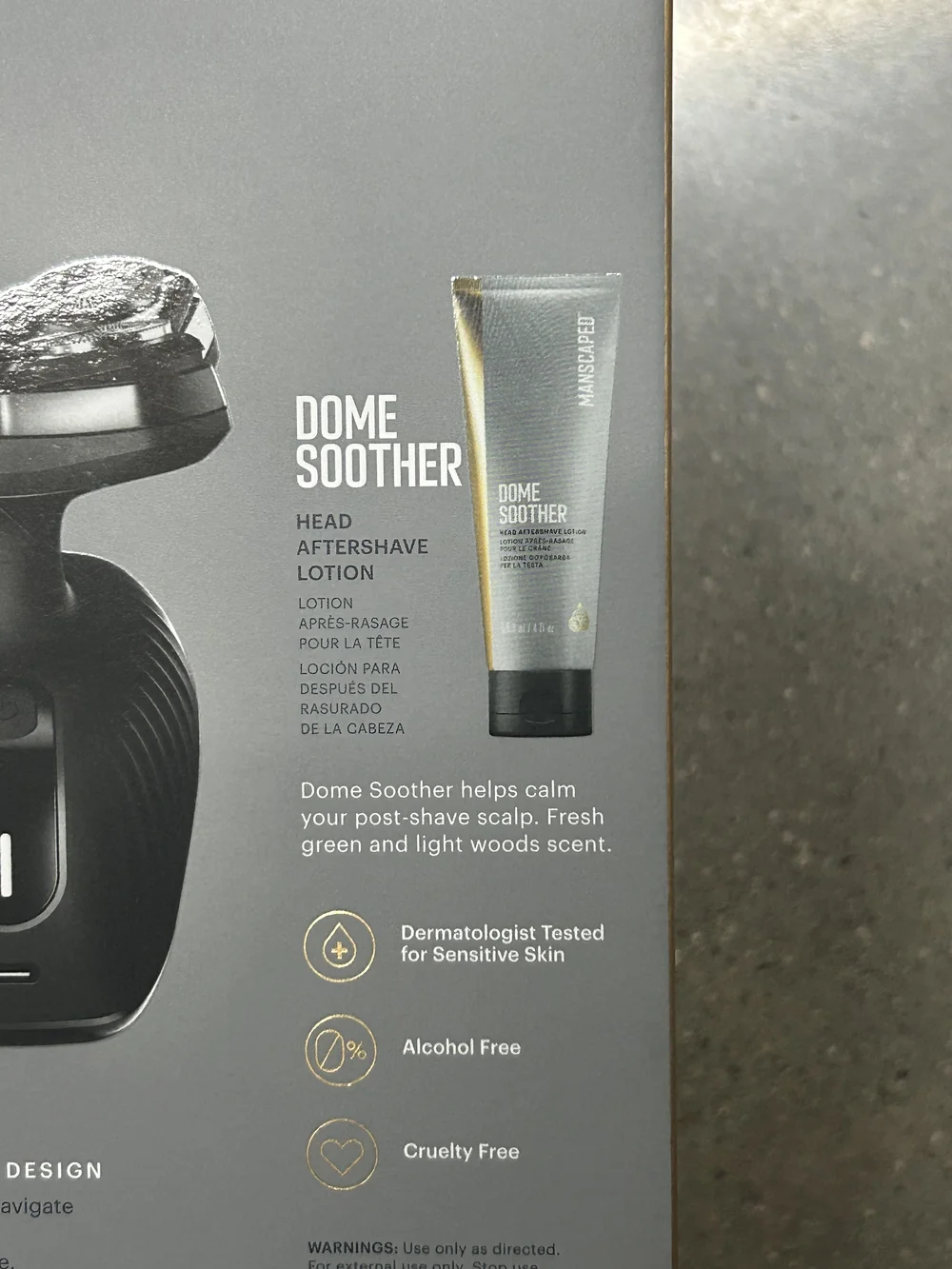 Dome Shaver Plus Essentials Kit - Black & Gold